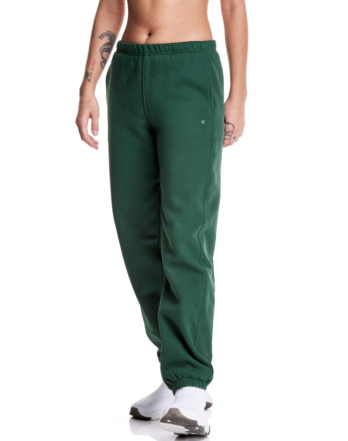 Pantalon Chandal Champion Mujer - Reverse Weave Boyfriend ( Verde Oscuro ) 1643859-FB